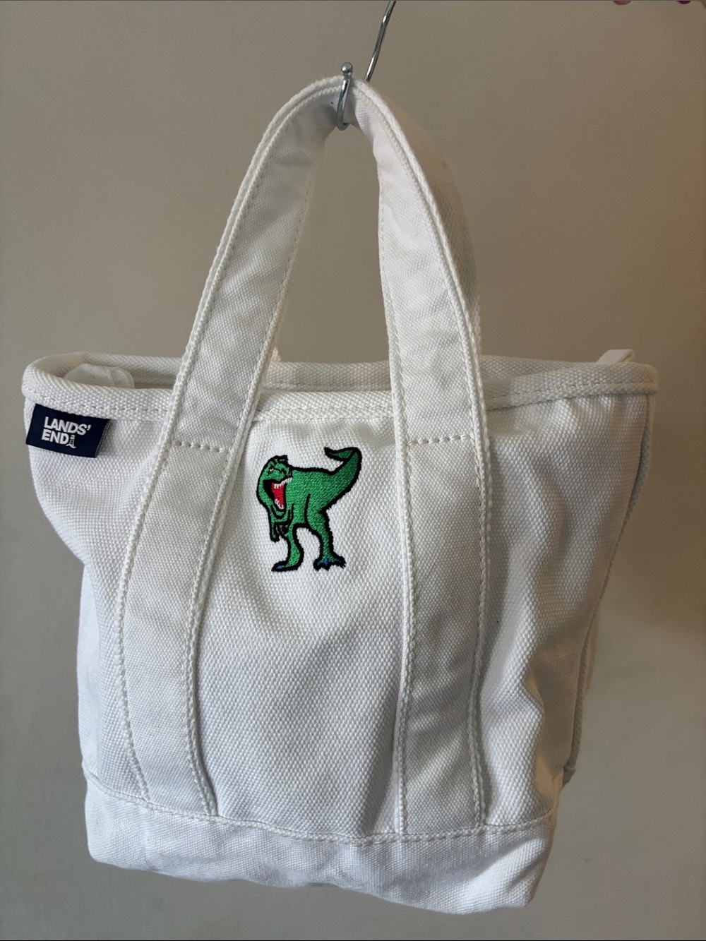 Lands End canvas dinosaur bag